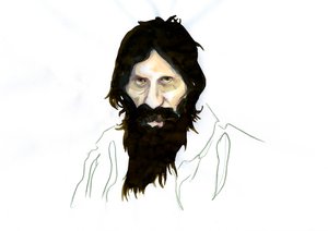 Porträt von Grigori Jefimowitsch Rasputin von Alessandro Lonati