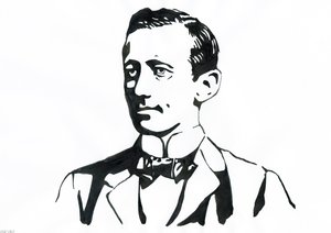 Porträt von Guglielmo Marconi (1874-1937), italienischer Physiker, Erfinder des Telegraphen. von Alessandro Lonati