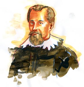 Porträt von Johannes Kepler (1571-1630) deutscher Mathematiker, Astronom und Astrologe