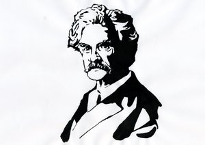 Porträt von Mark Twain (1835-1910) von Alessandro Lonati