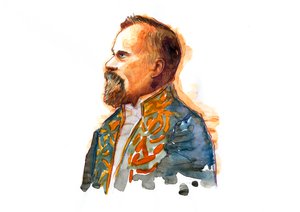 Porträt von Raymond Poincare (1860-1934) circa 1914 im Kostüm der Ehrenlegion von Alessandro Lonati
