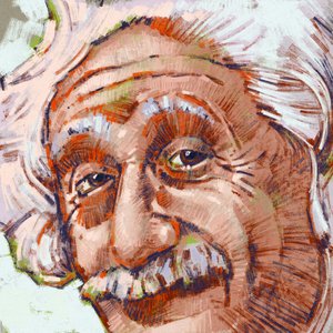 Porträt des Wissenschaftlers Albert Einstein