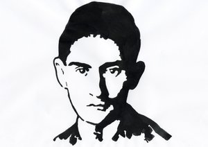 Porträt des Prager Schriftstellers Franz Kafka (1883-1924) von Alessandro Lonati