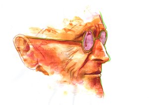 Porträt des Schriftstellers Hermann Hesse (1877-1962) von Alessandro Lonati