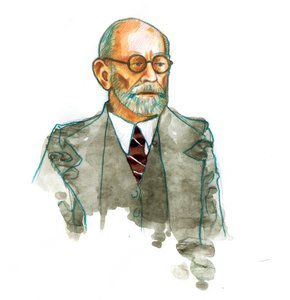 Porträt des Neurologen und Psychiaters Sigmund Freud (1856-1939)