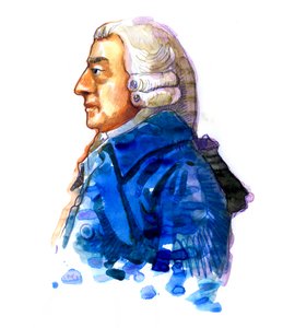 Porträt des Philosophen und Ökonomen Adam Smith (1723-1790) von Alessandro Lonati
