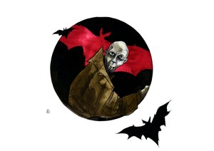 Darstellung der Figur Nosferatu der Vampir von Alessandro Lonati