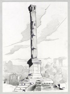 Ruinen der römischen Ära in Rom, Forum Zeichnung von Alessandro Lonati von Alessandro Lonati