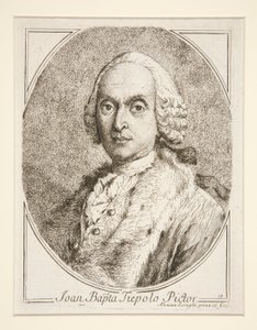 Porträt von G.B. Tiepolo von Alessandro Longhi