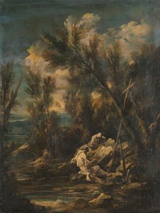 Kartäusermönche in einer Landschaft von Alessandro Magnasco