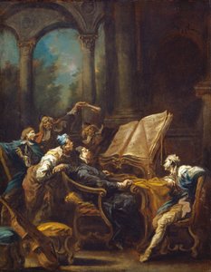 Die Chorsänger, ca. 1740-1745 von Alessandro Magnasco