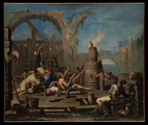 Die zahme Elster von Alessandro Magnasco