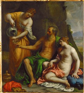 Lot und seine Töchter von Alessandro Turchi