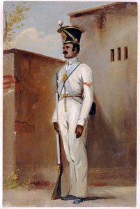 Lance Naik, 66. Bengalische Eingeborenen-Infanterie, 1842 von Alex Hunter
