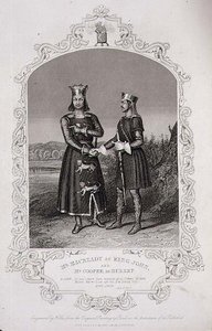 Mr. Macready als König John und Mr. Cooper als Hubert, Akt III Szene 3 von 
