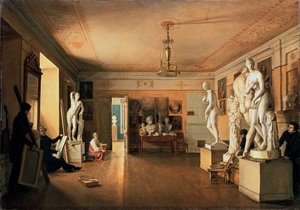 Atelier des Künstlers Alexei Venetsianov in St. Petersburg