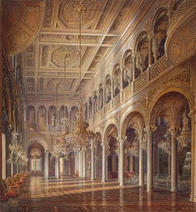 Innenräume der Kleinen Eremitage, Der Pavillon-Saal, Mitte des 19. Jahrhunderts von Alexander Chrisophorovich Kolb