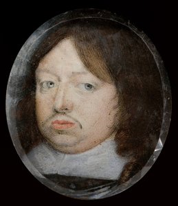 Miniaturporträt von Karl X., König von Schweden 1655-1660 von Alexander Cooper