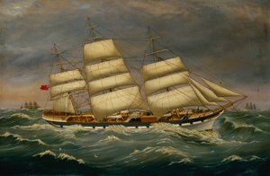 Der Dreimastklipper Benleuch in einer Dünung von Alexander Cromarty