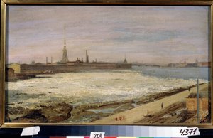 Eisdrift in St. Petersburg