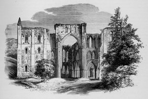 Chor, von Norden, Rievaulx Abbey von Alexander Francis Lydon
