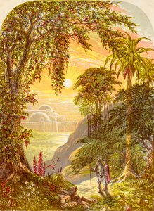 Christian und Hoffnungsvoll im Land Beulah, aus Die Pilgerreise von John Bunyan, veröffentlicht ca. 1880