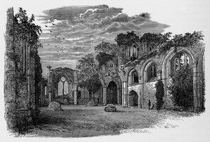 Innenansicht, Blick nach Osten, Netley Abbey von Alexander Francis Lydon
