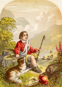 Der Hirtenjunge im Tal der Demütigung, aus Die Pilgerreise von John Bunyan, veröffentlicht ca. 1880