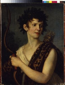 Porträt der Schauspielerin und Balletttänzerin Evgenia Kolosova (1782-1869) von Alexander Grigoryevich Vanek