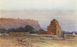 Gwalior-Festung vor Sonnenaufgang von Alexander Henry Hallam Murray