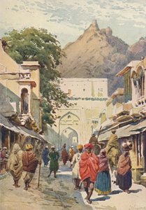 Die Hauptstraße von Alwar, um 1880, 1905