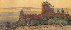Die Moschee und das Siegestor, Fatehpur Sikri, ca. 1880-1905