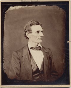 Abraham Lincoln (1809-65), 16. Präsident der USA, Kopie nach einem Foto von Alexander Hesler, 1860 von Alexander Hesler
