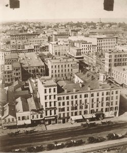 Blick nach Norden vom Kuppel des Gerichtsgebäudes in Chicago von Alexander Hesler