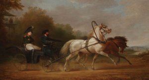 Zar Alexander I. fährt eine Droschki von Alexander Ivanovich Sauerweid
