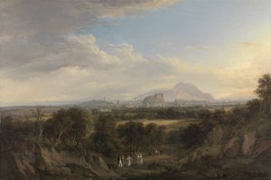Ein Blick auf Edinburgh von Westen, um 1822-26