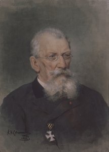 Porträt des Künstlers Pyotr P. Sokolov 1821-1899