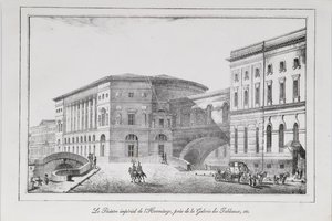 Das Eremitage-Theater in Sankt Petersburg Serie Ansichten von Sankt Petersburg, 1820er Jahre