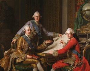König Gustav III. von Schweden und seine Brüder, 1771