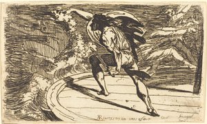 Cormar greift den Geist der Wasser an von Alexander Runciman