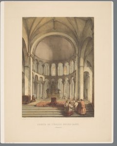 Innenraum der Liebfrauenbasilika in Maastricht von Alexander Schaepkens