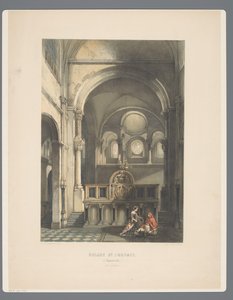 Interieur der Sint-Servaasbasiliek in Maastricht von Alexander Schaepkens