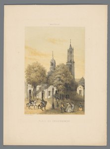 Altes Wachhaus mit Platz in Maastricht Monuments de Maestricht von Alexander Schaepkens