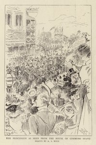 Die Prozession, gesehen vom Stand des House of Commons von Alexander Stuart Boyd