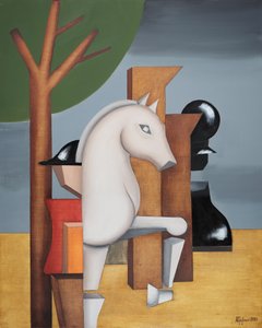 Strategischer Schach Springer