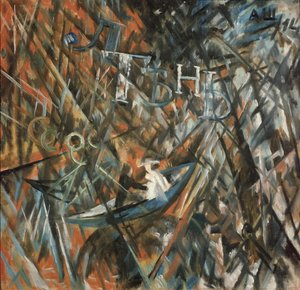 Rayonistische Komposition. Müßiggang und Schatten, 1914 von Alexander Vasilyevich Shevchenko
