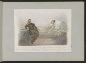Gustave Doré auf seinem Sterbebett von Alexander Ver Huell