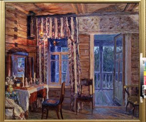 Interieur mit Ikonenlampe von Alexander Viktorovich Moravov