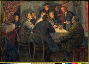 W.I. Lenin als Leiter des marxistischen Kurses in Petersburg von Alexander Viktorowitsch Morawow