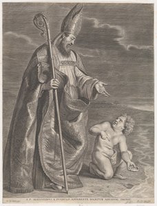 Der heilige Augustinus, der einem Kind am Strand erscheint von Alexander Voet